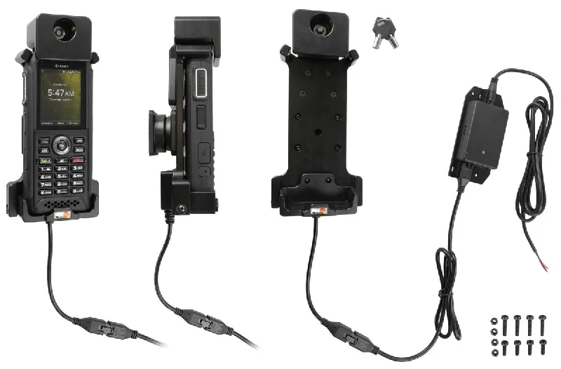 Vehicle Cradle - Key Lock and Hard-Wired Power Supply