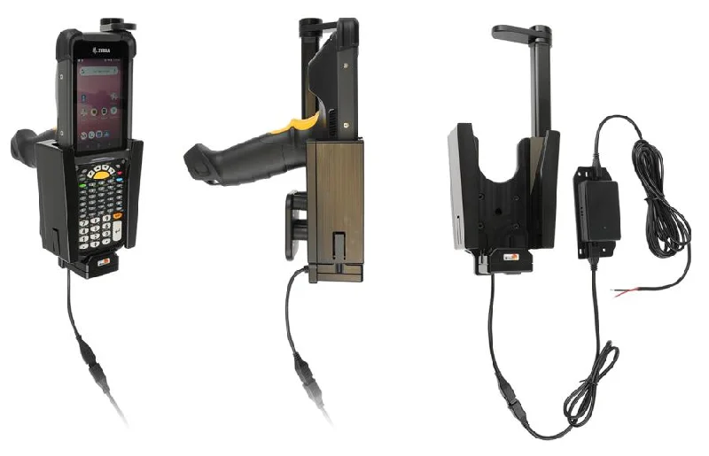 Charging Cradle with Top Support, Vibration Damper and Hard-Wired Power Supply for Zebra MC9300/MC9400