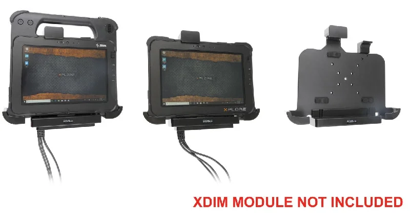 Non-Charging Cradle with Spring Lock and Rear Camera Access for Zebra XPAD L10/XSLATE L10