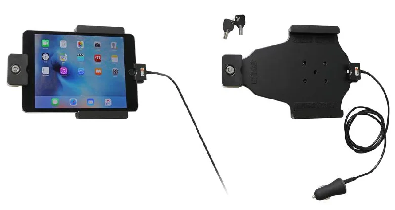 Charging Holder with Key Lock and USB Cigarette Lighter Plug