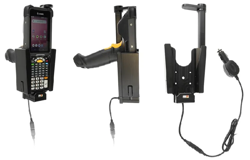 Charging Cradle with Top Support and Cigarette Lighter Adapter for Zebra MC9300/MC9400