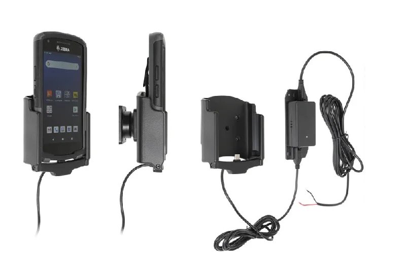 Charging Cradle with Hard-Wired Power Supply for Zebra EC50/EC55 with Rugged Boot