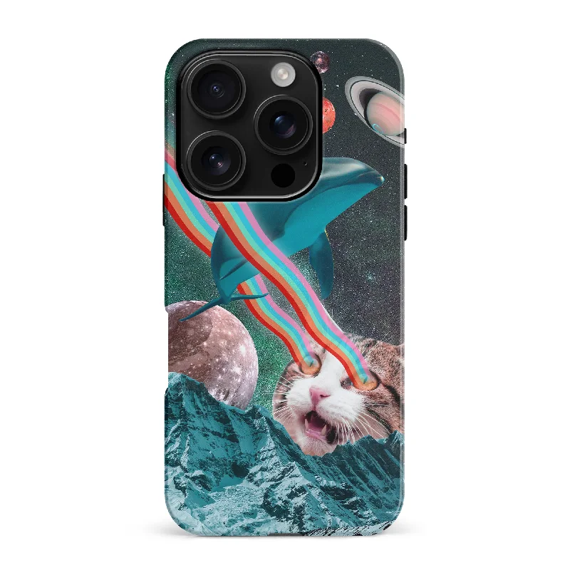 Cats in Space Psychedelic Phone Case