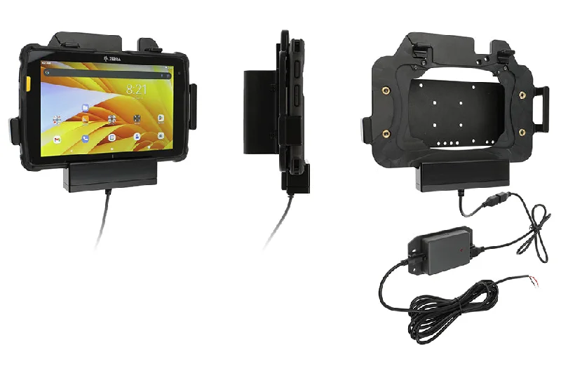 Charging Cradle with USB-A Host for Zebra ET40/ET45 8" with Rugged Boot and Supports Expansion Back