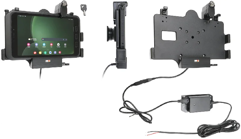 Charging Cradle with USB Host Port, Key Lock and Hard-Wired Power Supply for Samsung Galaxy Tab Active5, Tab Active3