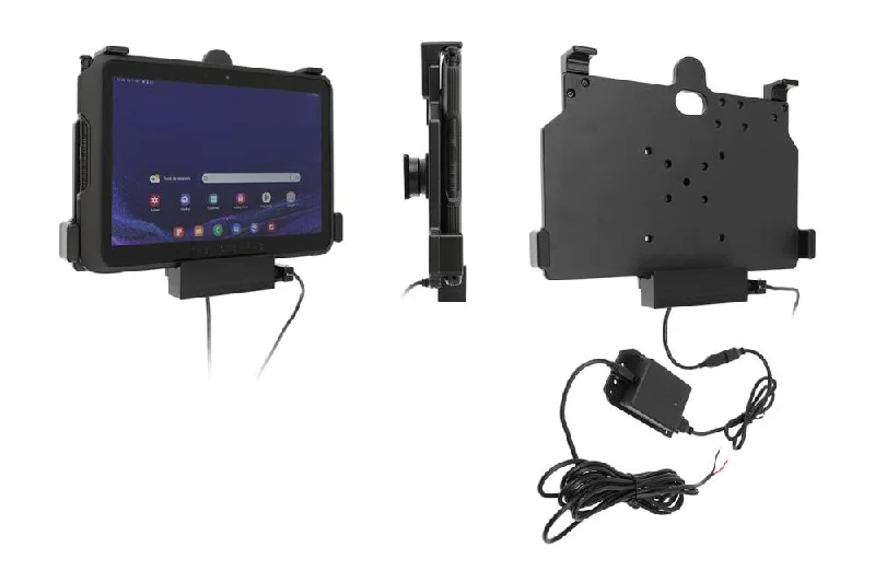 Charging Holder with Tilt-Swivel, USB Type-A Host Port and Hard-Wired Power Supply