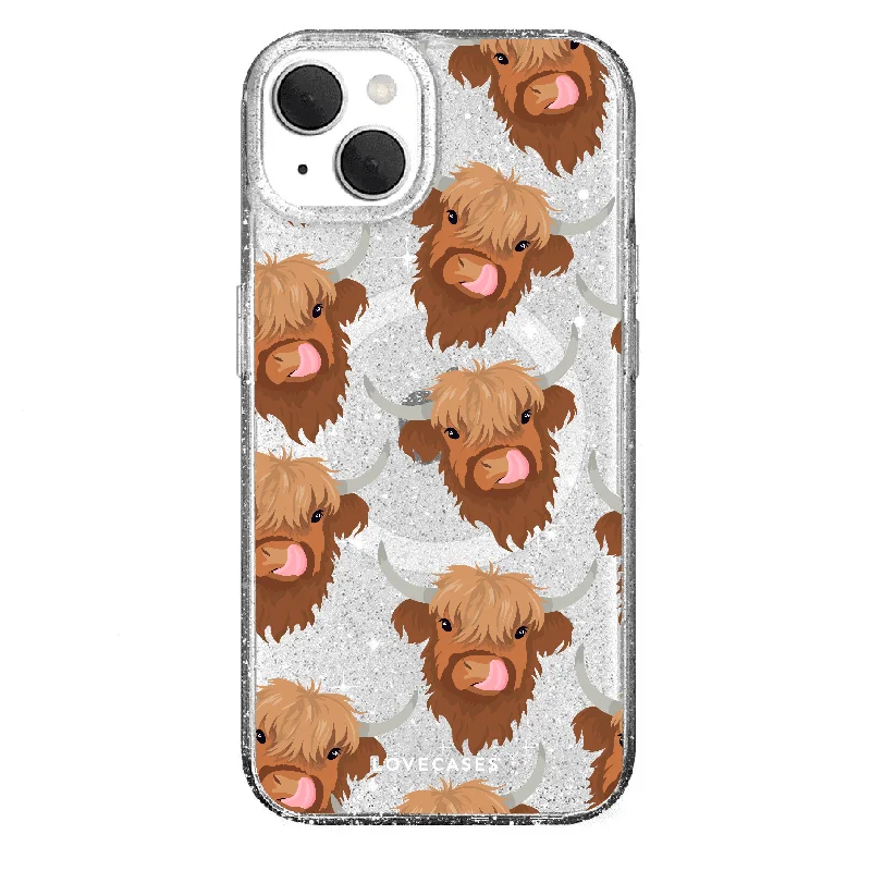 Henry the Highland Cow Glitter Tough Case