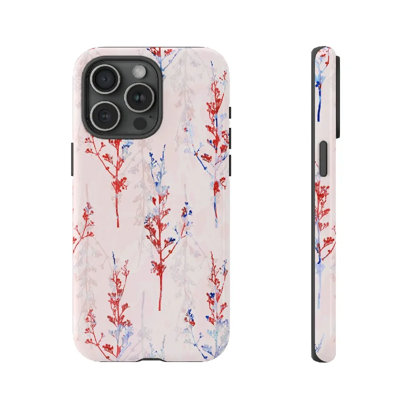 Pink Vintage Flowers - Protective Phone Case