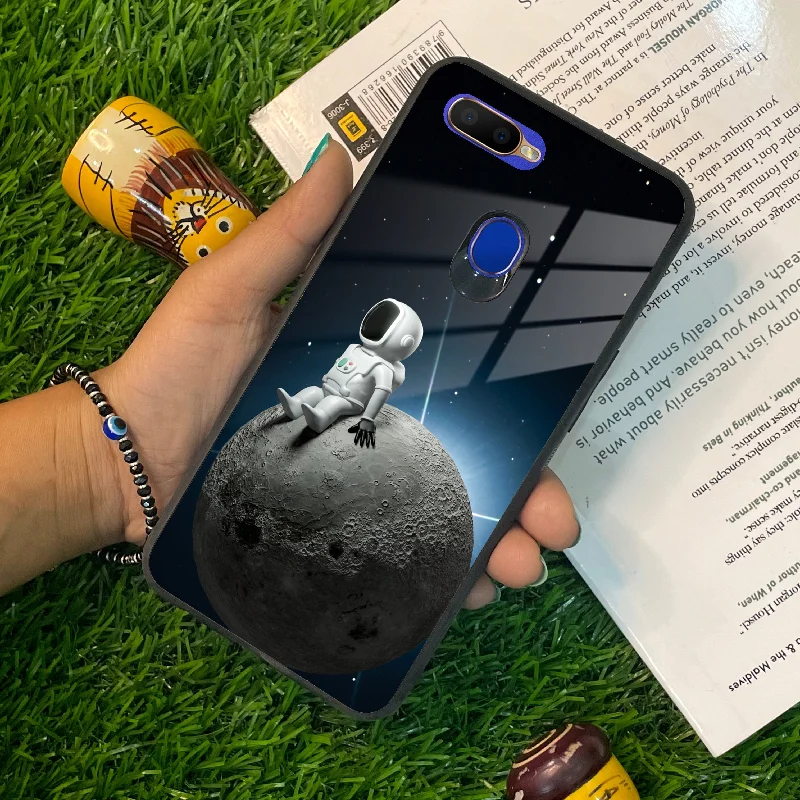 Astronod Moon Glass Case Cover For Oppo