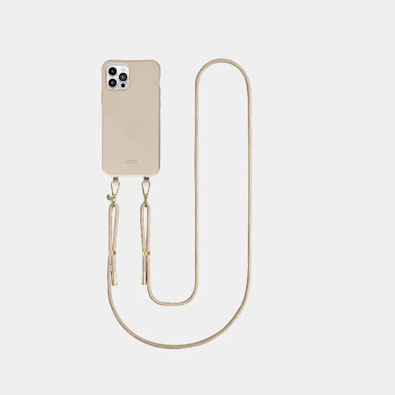 Beige Phone Case + Beige Crossbody Strap