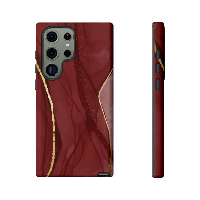 Dark Red Android Case - Protective Phone Case