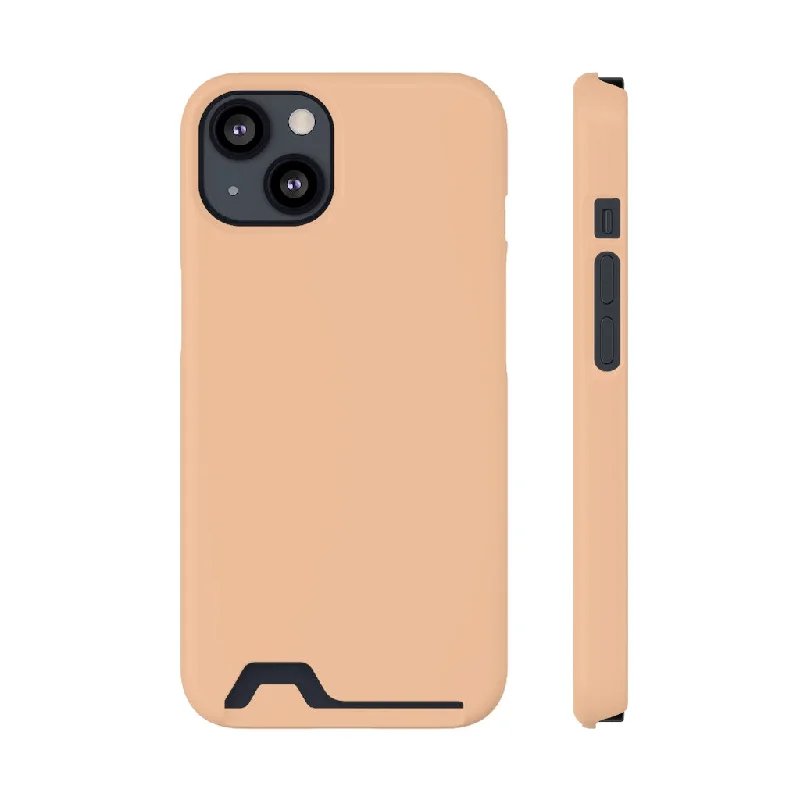 Deep Peach iPhone Case (Card)