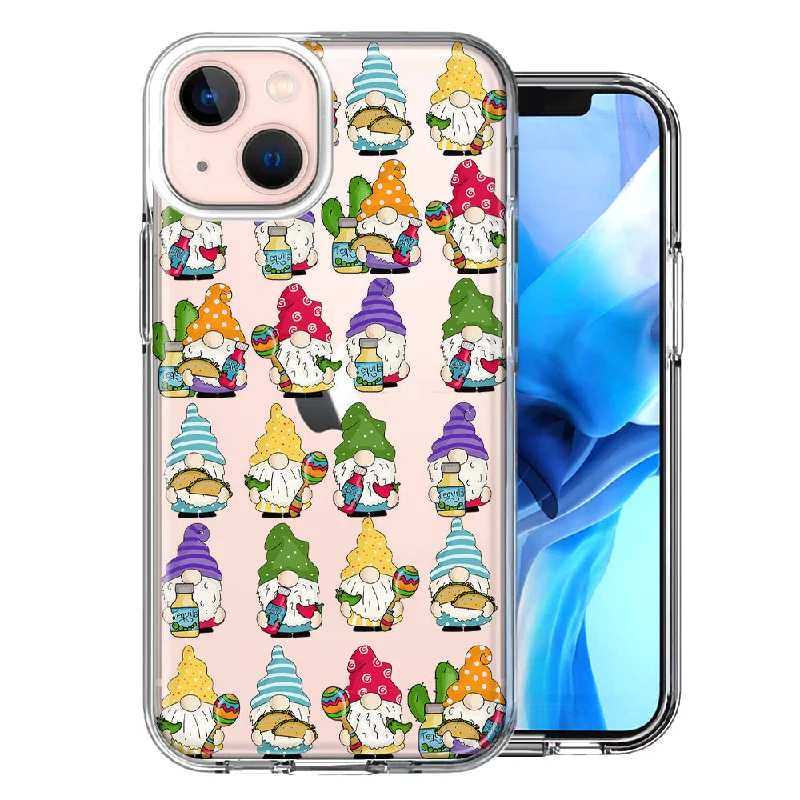 For Apple iPhone 15 Cinco De Mayo Party Cute Gnomes Mexico Tacos Fiesta Case Cover