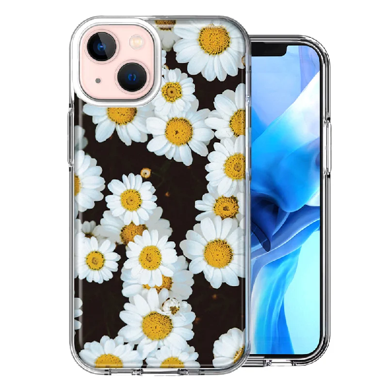 For Apple iPhone 15 Cute Daisy Flowers Case Cover