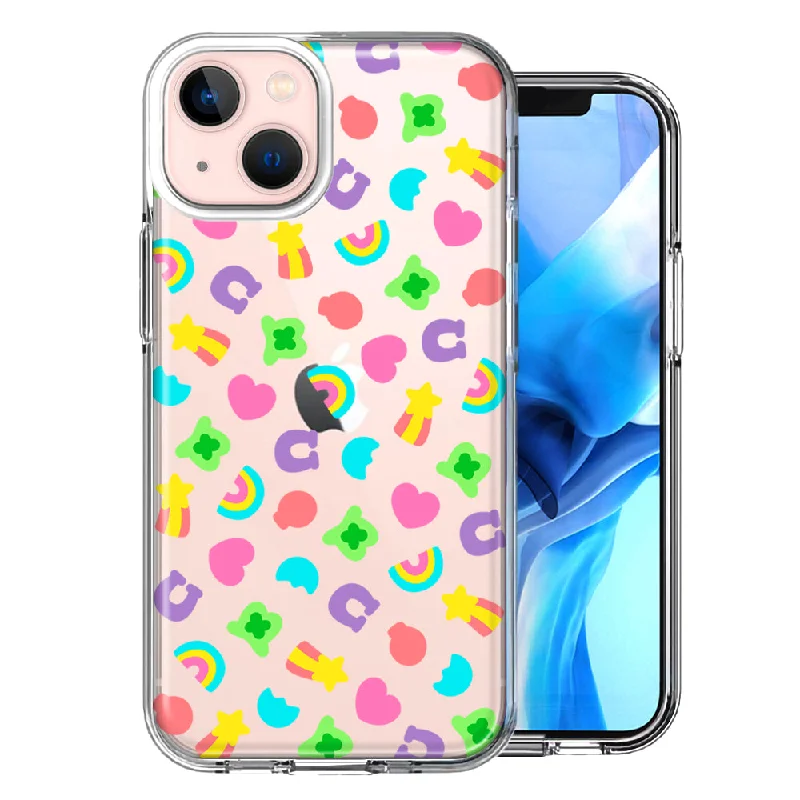 For Apple iPhone 15 Cute Lucky Marshmallow Cereal Nostalgic Case Cover