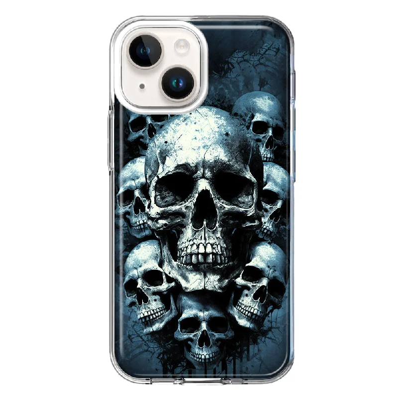 For Apple iPhone 15 Graveyard Death Dream Skulls Case Cover