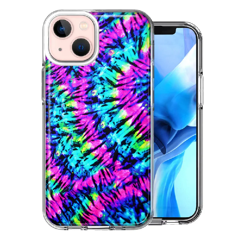 For Apple iPhone 15 Hippie Tie Dye Case Cover