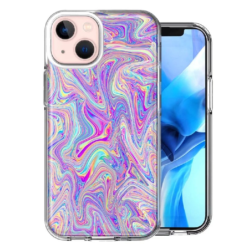 For Apple iPhone 15 Paint Swirl Case Cover