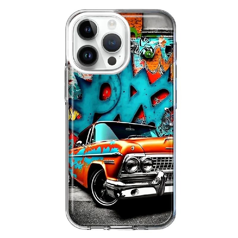 For Apple iPhone 15 Pro Lowrider Painting Graffiti Art Design Hybrid Protective Phone Case Cover