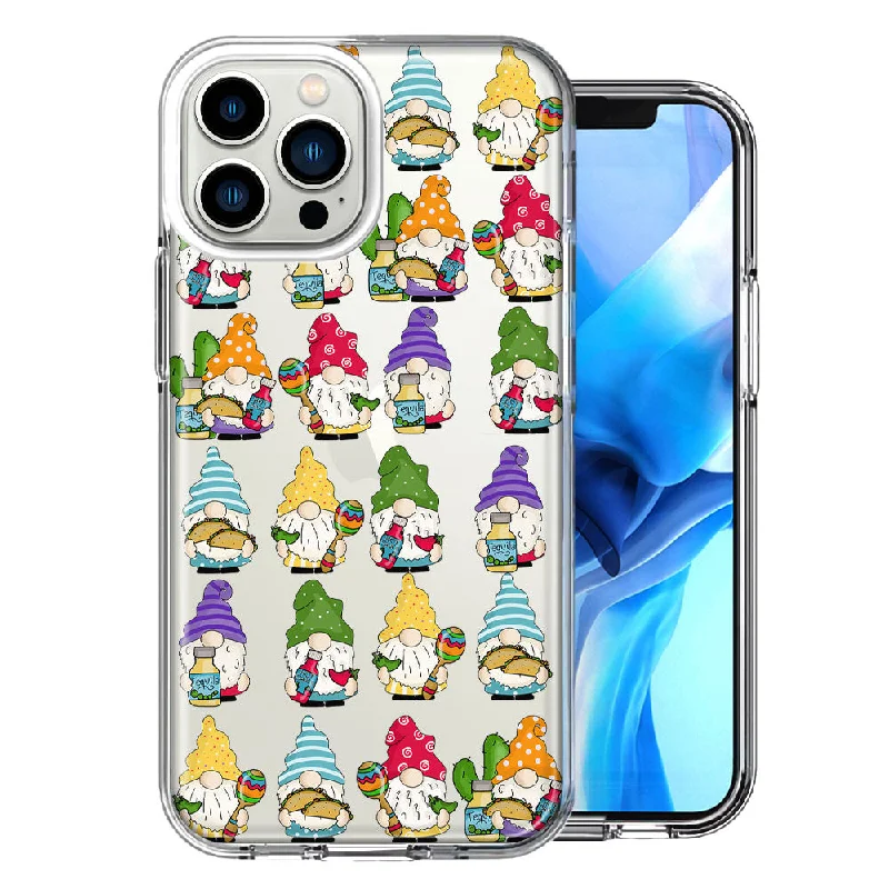 For Apple iPhone 15 Pro Max Cinco De Mayo Party Cute Gnomes Mexico Tacos Fiesta Double Layer Phone Case Cover