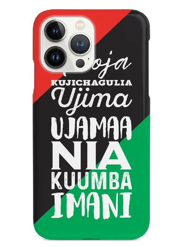 Happy Kwanzaa - Days  - Black Case