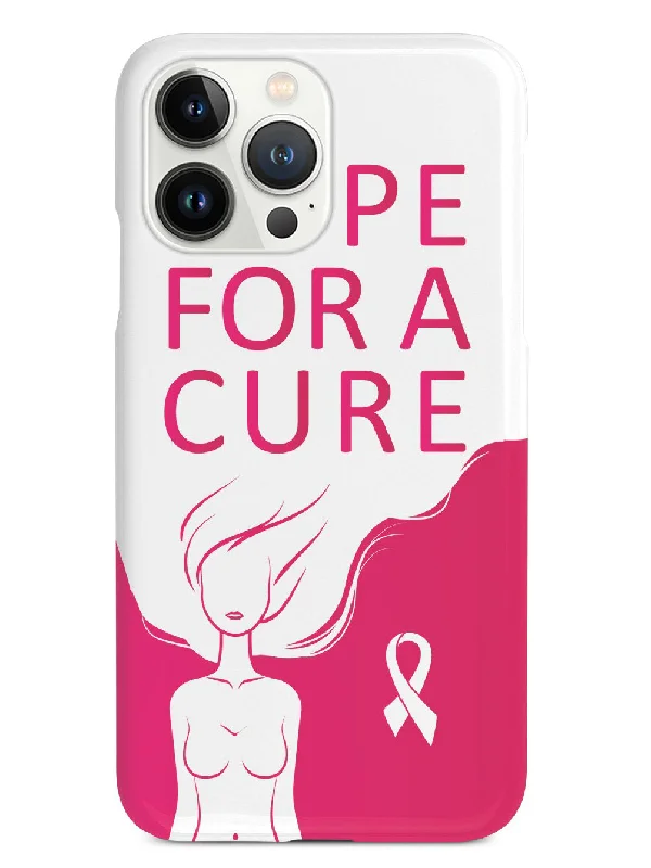 Hope For A Cure - Breast Cancer Awareness - White Case