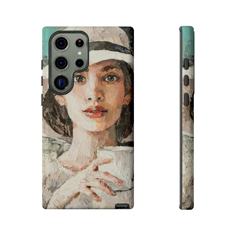 Lady White Hat Android Case - Protective Phone Case