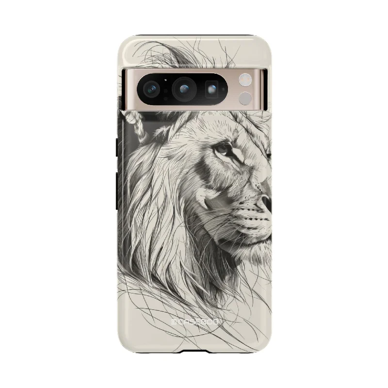 Majestic Lion: Minimalist Elegance - for Google Pixel 8