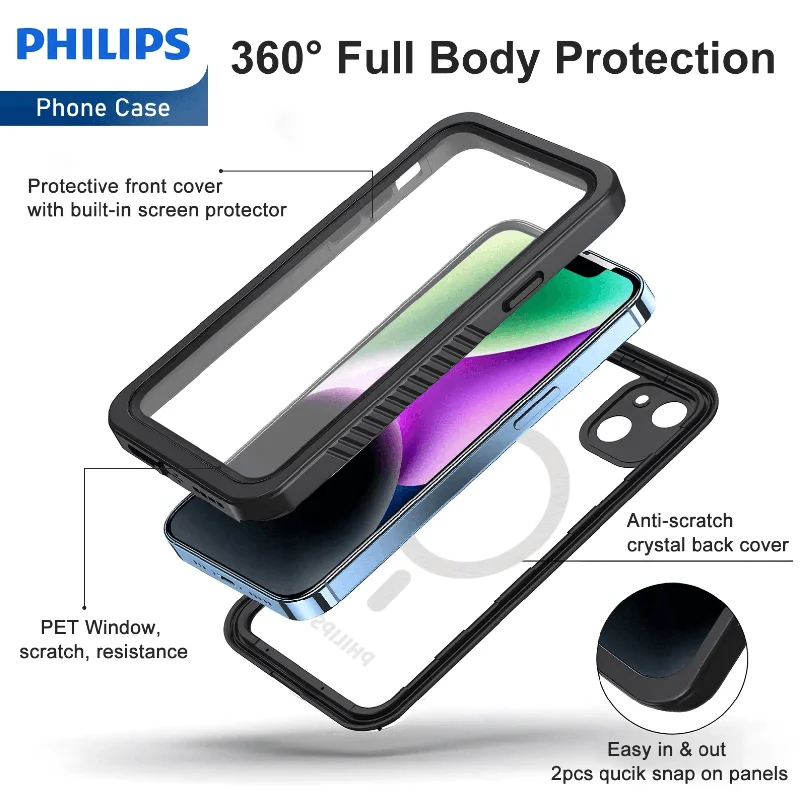 Philips Waterproof Case With MagSafe For iPhone 13/14