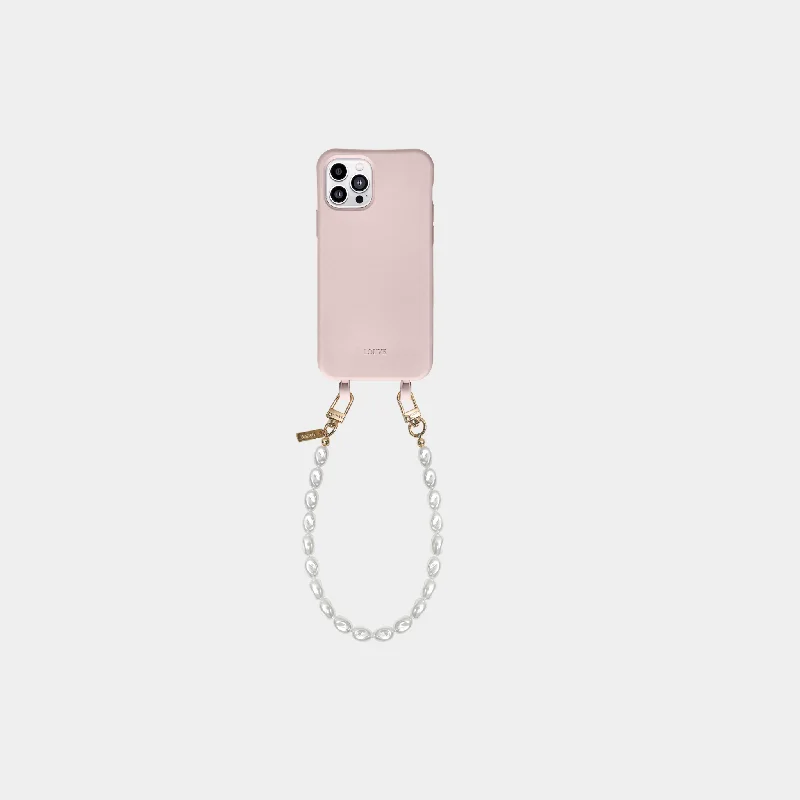 Pink Phone Case + Pearl Wristlet | As Seen in Emily in Paris