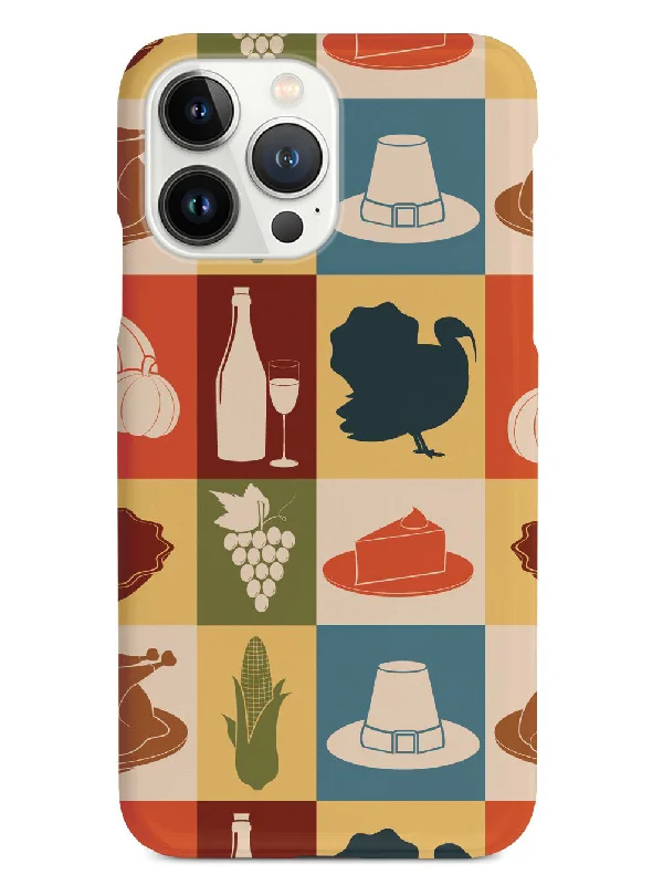 Thanksgiving Pattern - Black Case