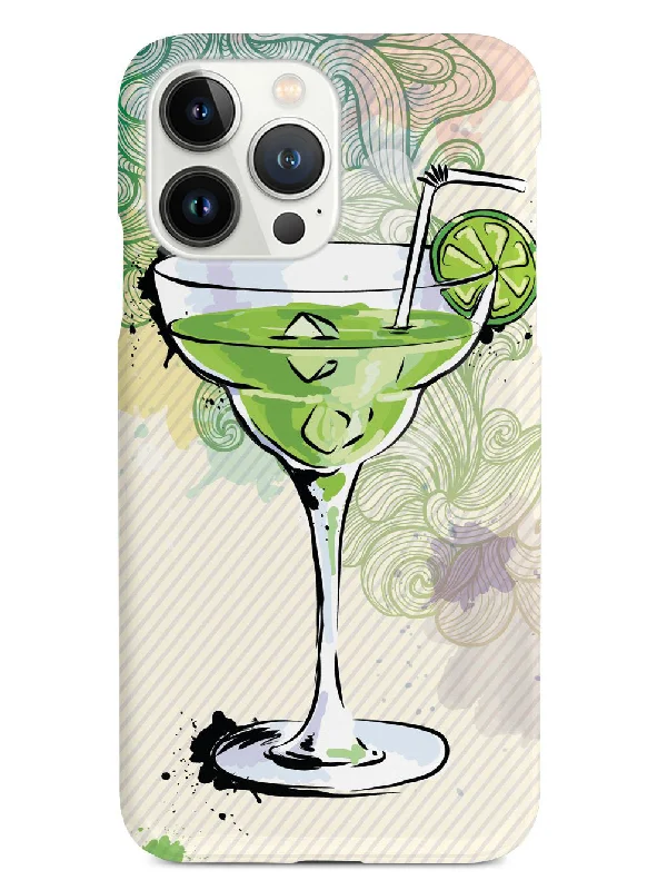 Watercolor Margarita - Black Case