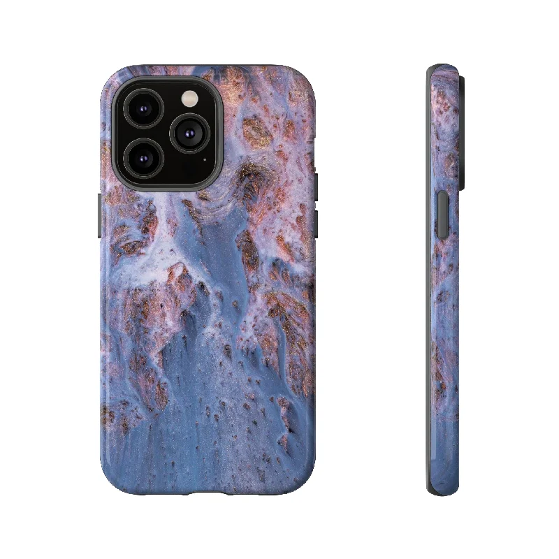 Blue Ice Ink Art - Protective Phone Case