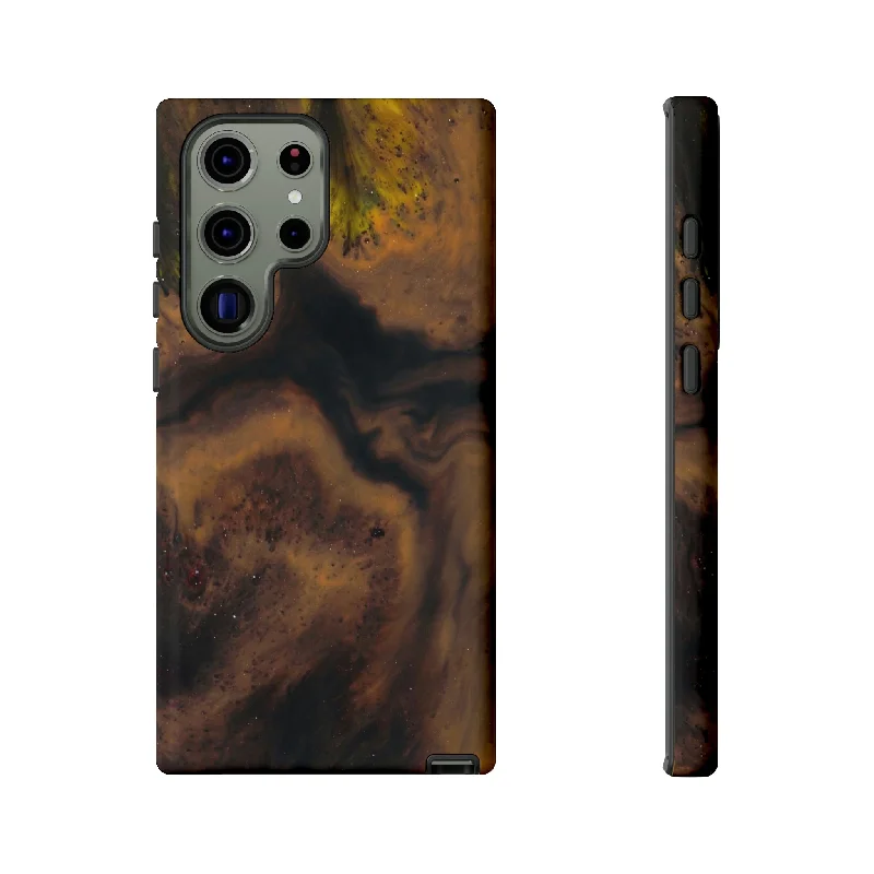 Brown Earth Ink Art Android Case - Protective Phone Case