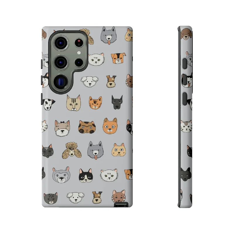 Cats n Dogs Pattern Android Case - Protective Phone Case