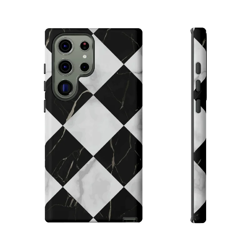 Check Marble Android Case - Protective Phone Case