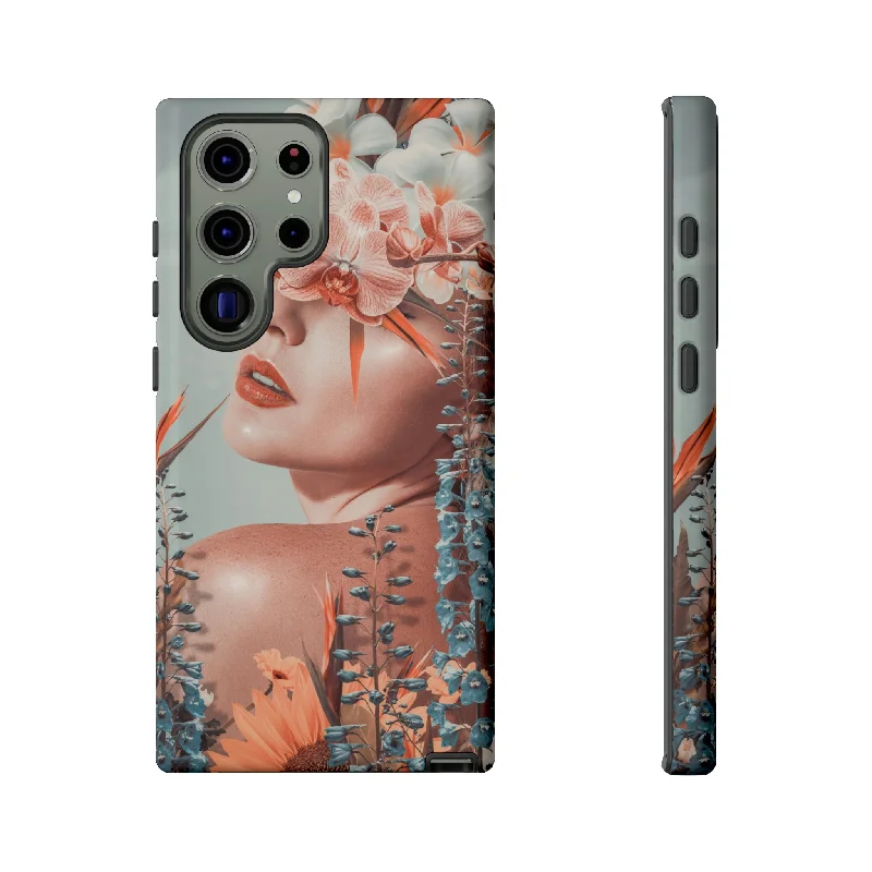 Contemporary Flowers Android Case - Protective Phone Case