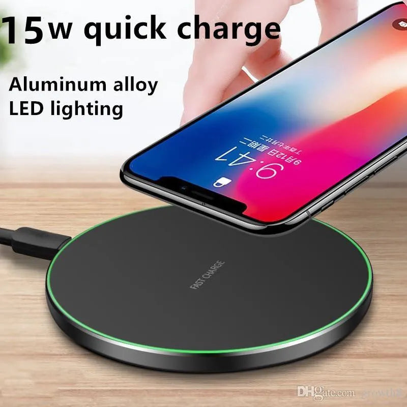 Wireless Charger #231 = 15W Qi Wireless Charger LED Light