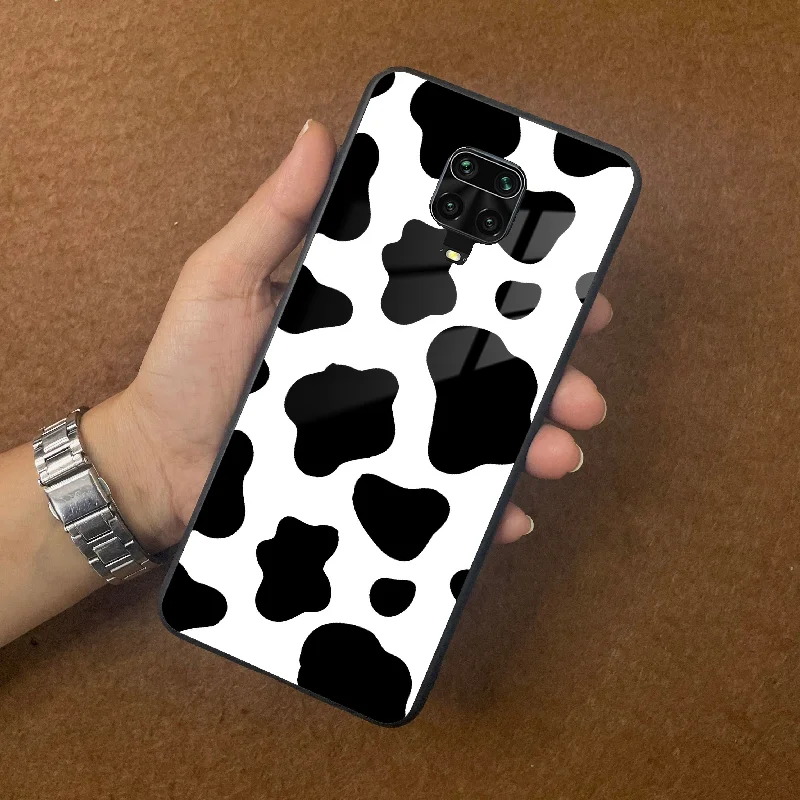 Cow Print Glass Phone Case And Cover for Poco