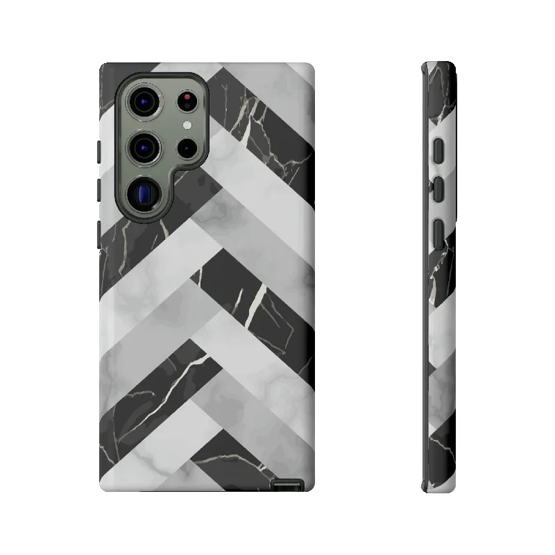 Grey Herringbone Android Case - Protective Phone Case