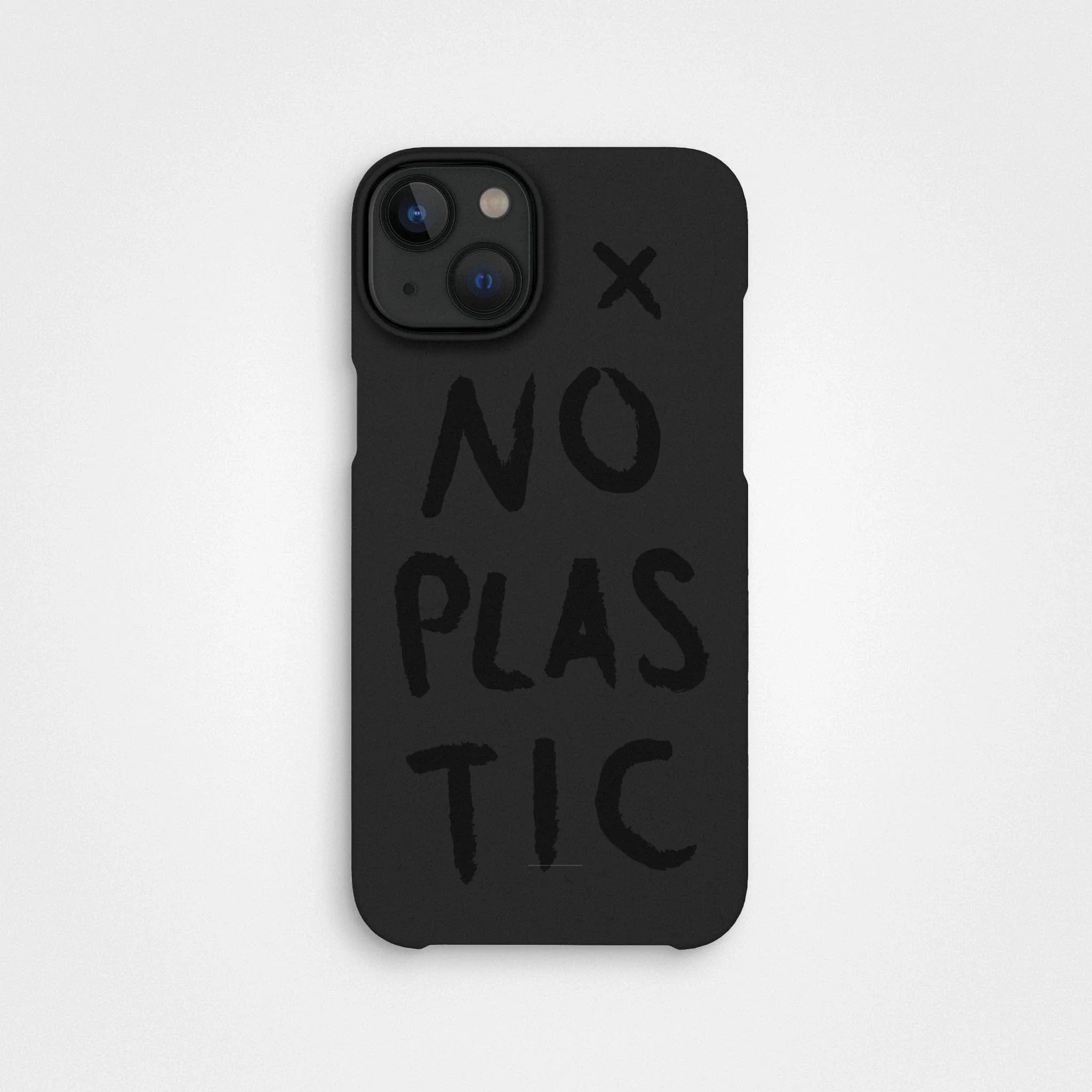 Plant-based phone case, no plastic | Charcoal black