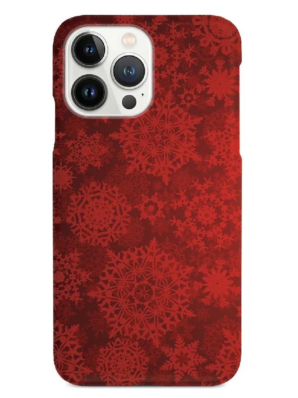 Red Snowflakes - White Case