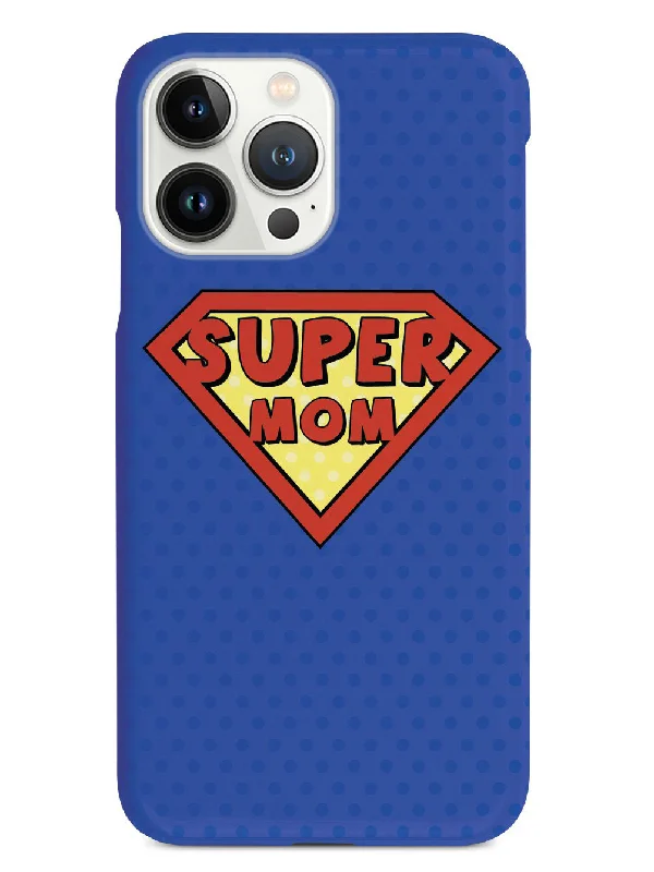 SUPER MOM - Polka Dots - White Case