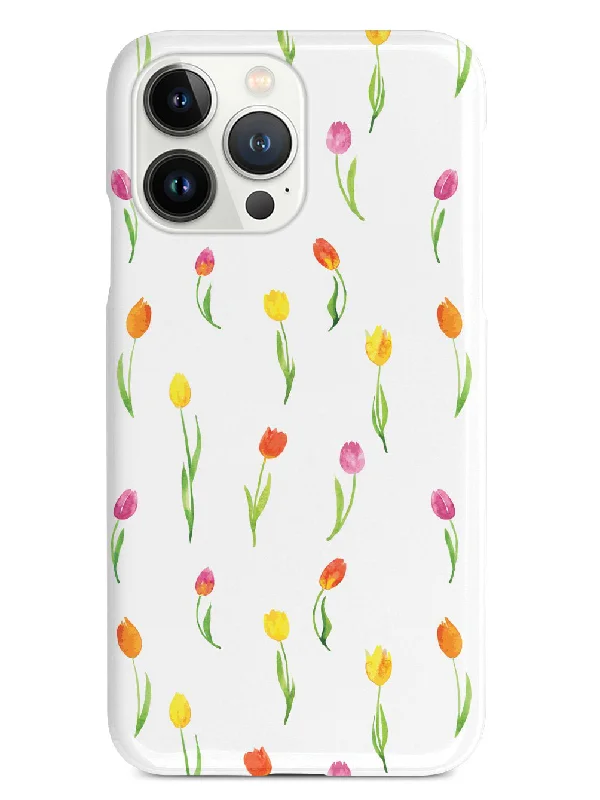 Tulips Pattern - White Case