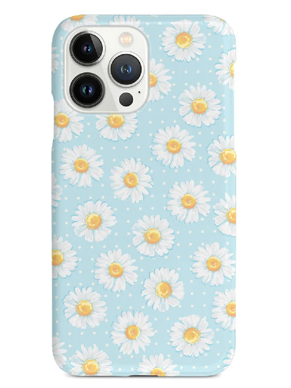 Watercolor Daisy Pattern  - White Case