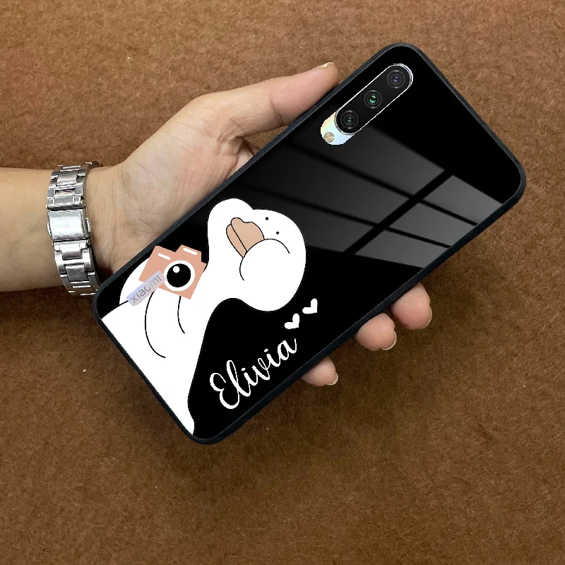 White Duck Glass Case Cover For Redmi/Xiaomi