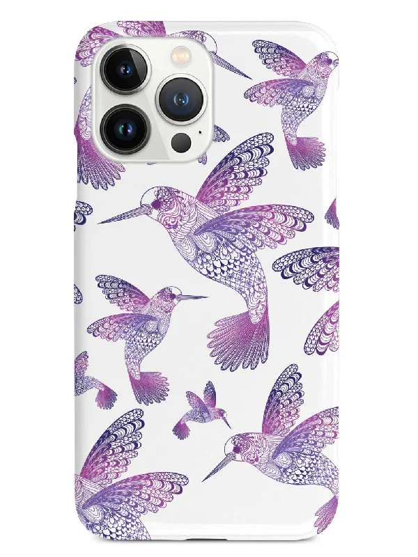 Zentangle Hummingbirds - Purple Case